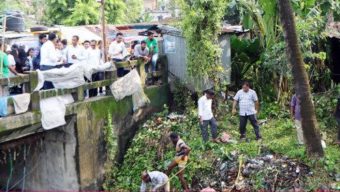 বরিশাল খালের জলাবদ্ধতা নিরসনে পরিচ্ছন্নতা অভিযান!