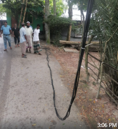 নগরীতে বেড়েছে চোরের উৎপাত,রাতের আঁধারে বৈদ্যুতিক খুঁটির তার চুরি