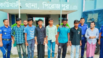 পিরোজপুরে নাশকতার মামলার আসামি কৃষকলীগ নেতা মনির কাজীসহ গ্রেপ্তার ৭