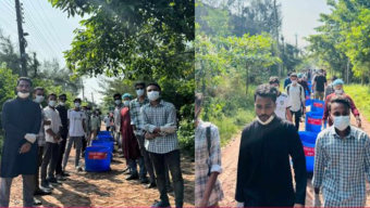 ববি ক্যাম্পাস পরিস্কার-পরিচ্ছন্নতা ও সৌন্দর্য বর্ধনে ছাত্রদল নেতা রাফির উদ্যোগ