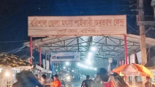 বরিশাল মৎস্য অবতরণ কেন্দ্র থেকে খুলে ফেলা হলো জিয়ার নামে সাইনবোর্ড