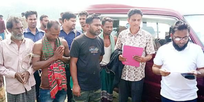 উজিরপুরে বিপুল পরিমাণ ইলিশ ও জাল উদ্ধার, ২ জেলের কারাদণ্ড