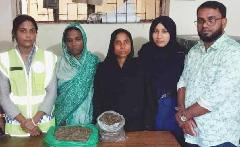 কাউনিয়ার চিহ্নিত মাদক ব্যবসায়ী জেসমিন ও সুমা বানারীপাড়ায় গাঁজাসহ আটক