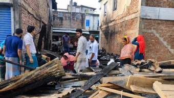 নাজিরপুরে অগ্নিকান্ডে ৮টি দোকান ভস্মীভূত; কোটি টাকার ক্ষতি