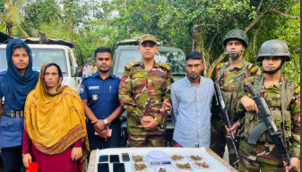 উজিরপুরে সেনাবাহিনীর মাদকবিরোধী অভিযানে ৬ জন গ্রেপ্তার