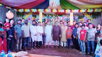 মেহেন্দিগঞ্জে পুজা মন্ডপ পরিদর্শন করেছেন বিএনপির নেতাবৃন্দ