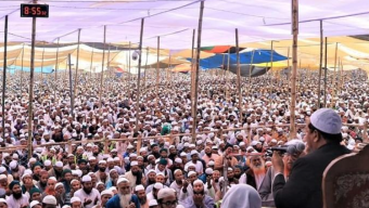 লাখো মুসল্লির মোনাজাতের মধ্য দিয়ে শেষ হলো ঐতিহাসিক চরমোনাইর মাহফিল