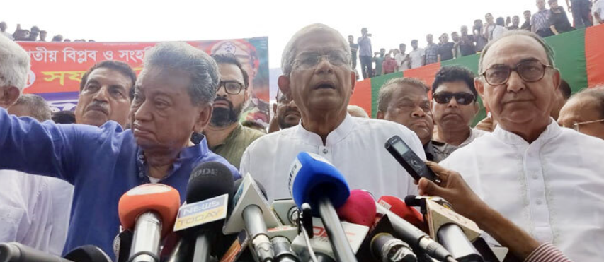 যৌক্তিক সময়ে নির্বাচন দেবে অন্তর্বর্তী সরকার, মির্জা ফখরুল