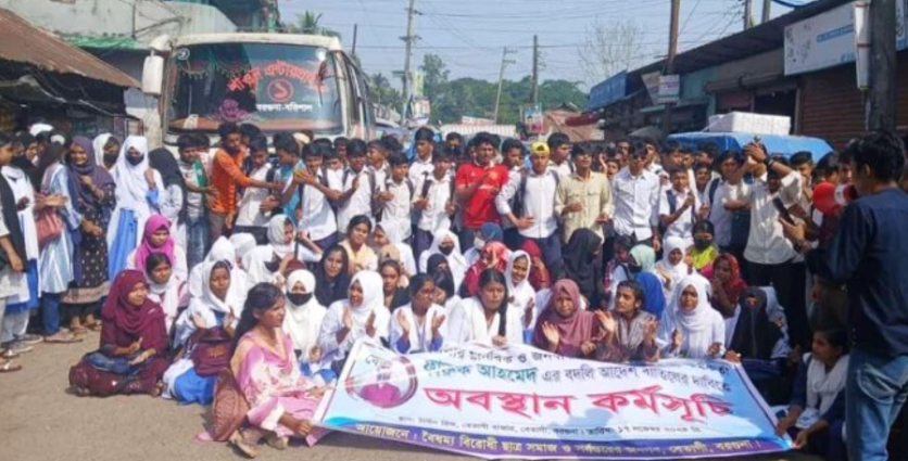বেতাগীর ইউএনও’র বদলি প্রত্যাহার দাবি শিক্ষার্থীদের কর্মসূচি