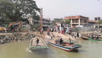 বরিশালে ঐতিহ্যবাহী চরকাউয়া খেয়াঘাট উচ্ছেদের পায়তারা,বিআইডব্লিউটিএ’র
