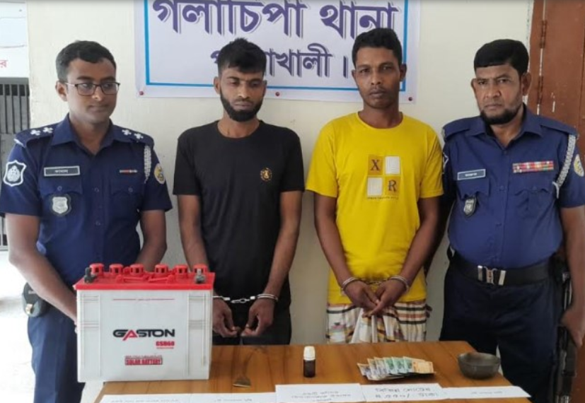 পটুয়াখালী খাবারে চেতনানাশক ওষুধ প্রয়োগ,চোর চক্রের দুই সদস্য গ্রেপ্তার