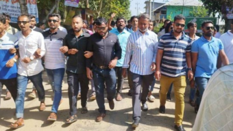 পিরোজপুরে ছাত্রদলের প্রতিবাদ মিছিল ও অবস্থান কর্মসূচী