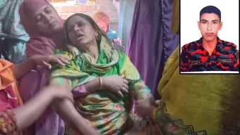 ফায়ার ফাইটার নয়নের দাফন সম্পন্ন