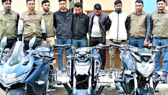 আন্তঃজেলায় মহাসড়কে মোটরসাইকেল ছিনতাই চক্রের চার সদস্য গ্রেফতার