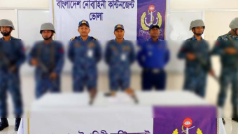ভোলায় যৌথ অভিযানে বন্দুকসহ ডাকাত আটক
