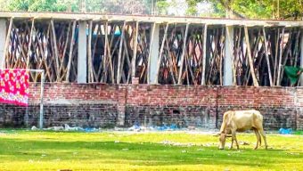 বরিশালে কলেজের জমি দখল করে মার্কেট নির্মাণ