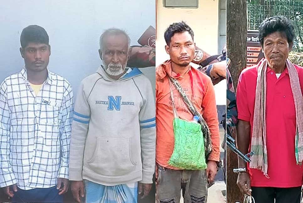 সিলেট সীমান্তে ৪ ভারতীয় আটক