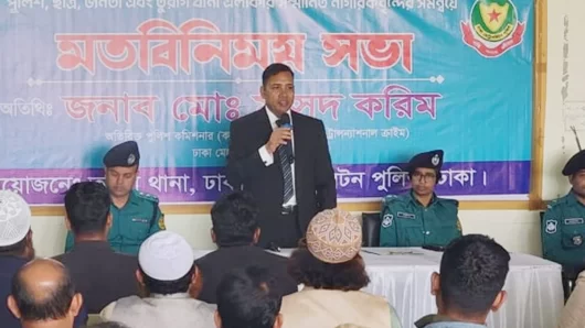থানায় সেবা নিতে কোনো ধরনের তদবিরের প্রয়োজন নেই:মো. মাসুদ করিম