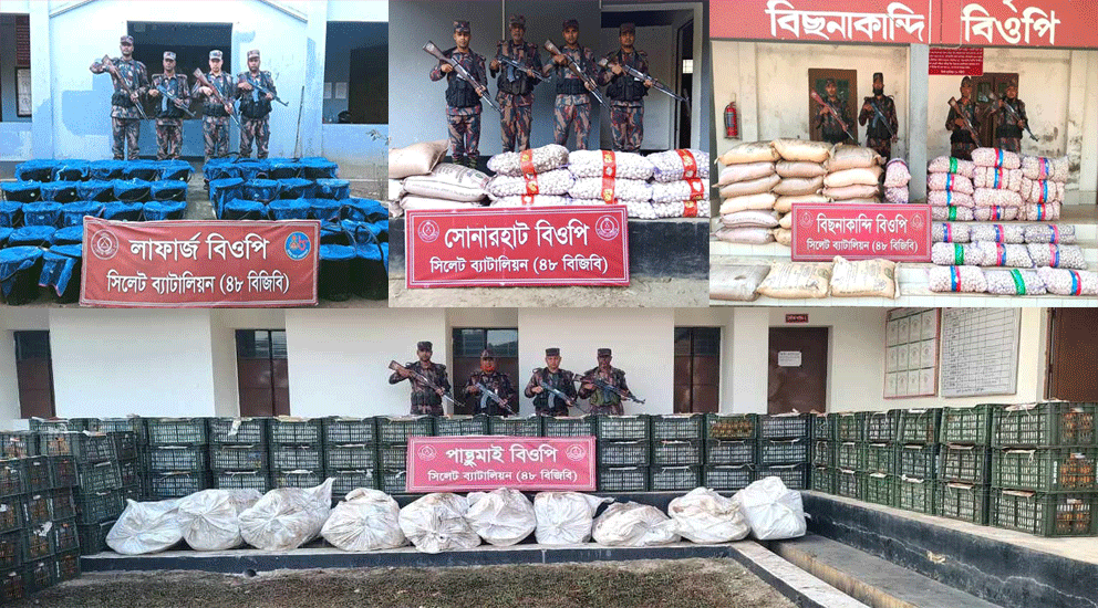 চোরাই পথে এলো মদ মাংস, যাচ্ছিল মাছ রসুন