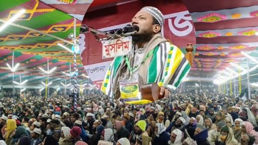 মির্জাগঞ্জে মুফতি আমির হামজার বিশাল ওয়াজ মাহফিল