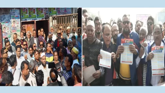 বরিশাল মহানগর বিএনপি’র পৃথক মিছিল ও সমাবেশ