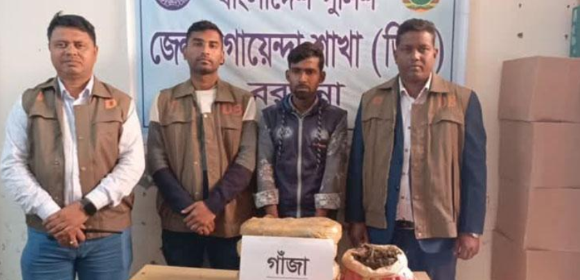 ডিবি পুলিশের অভিযানে গাঁজার বস্তাসহ মাদক কারবারি আটক