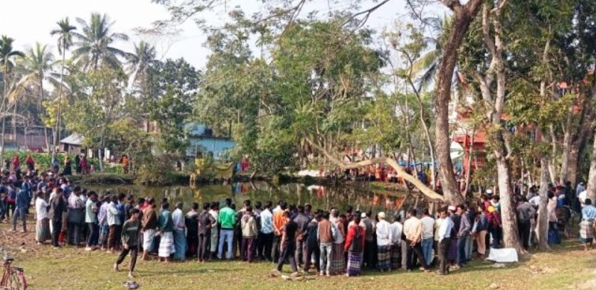 বরিশালে পুকুর থেকে মানুষের কাটা হাত-পাসহ শরীরের টুকরো উদ্ধার