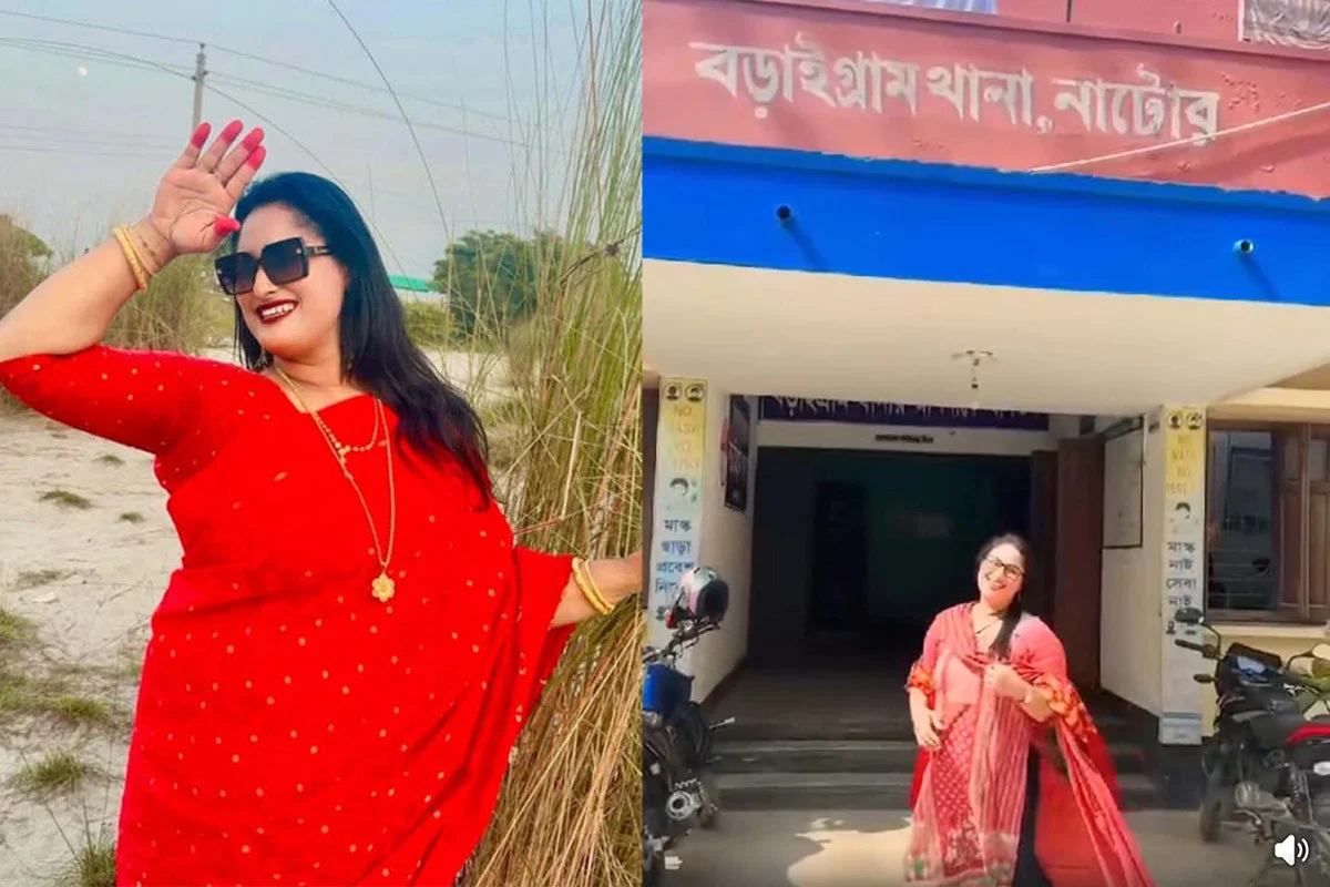 থানা প্রাঙ্গনে টিকটক করে আওয়ামী লীগ নেত্রী গ্রেফতার