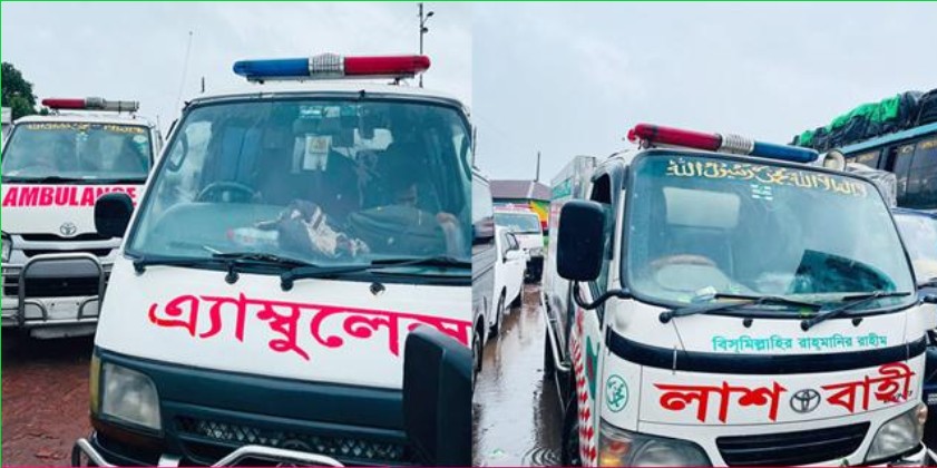 ভোলা যাওয়ার পথে বরিশালে ফেরিঘাটে আটকা পড়লো লাশবাহী ৩ গাড়ি