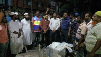 বরিশালে যাত্রীবাহী বাসে তল্লাশী করে (১২ মন) জাটকা জব্দ