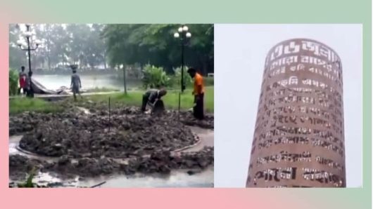 বরিশালে জুলাই শহিদদের স্মরণে নির্মাণ হচ্ছে স্মৃতিস্তম্ভ