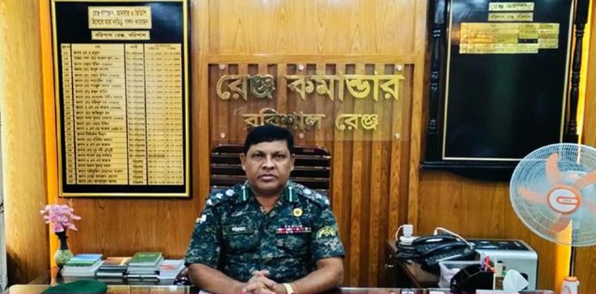 বরিশাল রেঞ্জের আনসার ও ভিডিপির নতুন কমান্ডার আব্দুস সামাদের যোগদান
