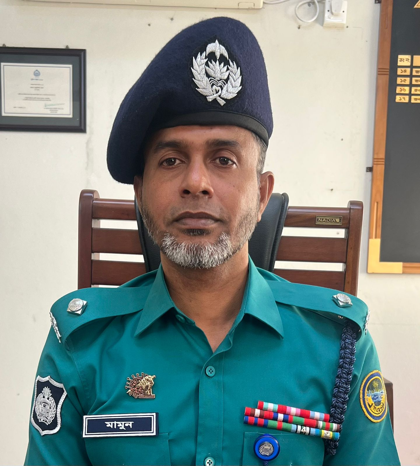 বরিশাল (বিএমপি) এয়ারপোর্ট থানায় নবাগত ওসি মামুনের যোগদান