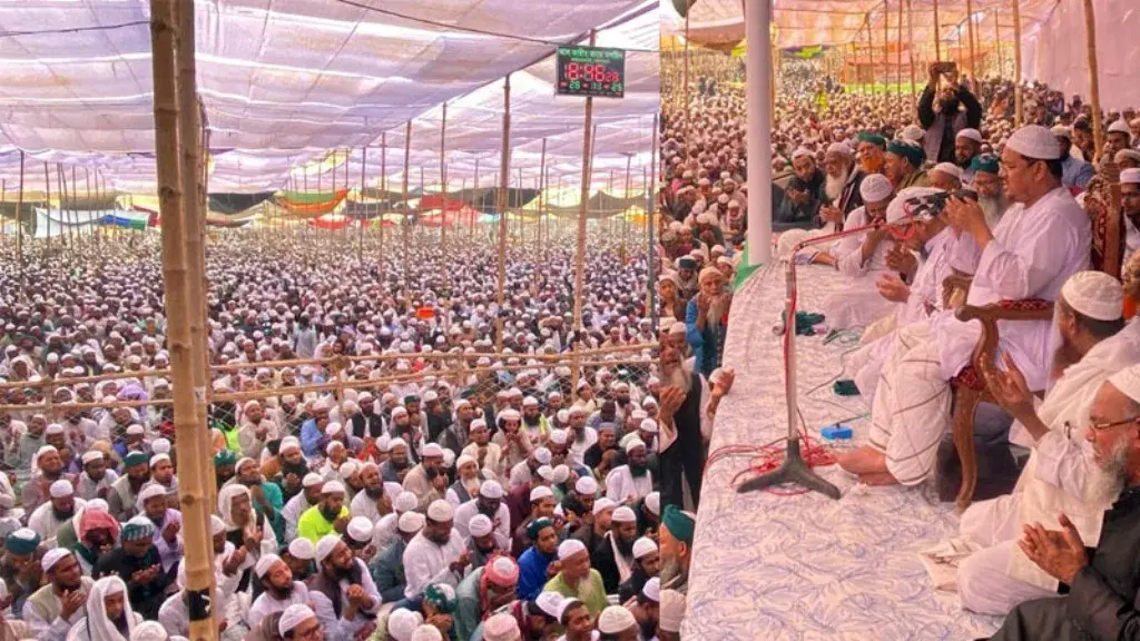 চরমোনাই মাহফিলে আখেরী মুনাজাতে দেশ-জাতি ও উম্মাহর শান্তি কামনা