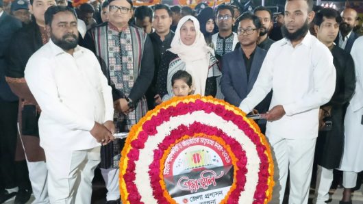 বরগুনায় যথাযোগ্য মর্যাদায় আন্তর্জাতিক মাতৃভাষা দিবস পালিত