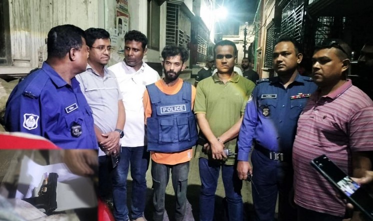 পুলিশ কর্মকর্তার ছিনতাই হওয়া পিস্তল উদ্ধার, গ্রেপ্তার ৩