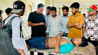 বিএম কলেজের আহত শিক্ষার্থীর পাশে মহানগর ছাত্রদলের সদস্য সচিব তুষার