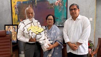 স্থানীয় সরকার মন্ত্রীর সাথে বরিশাল সিটি প্রশাসকের সৌজন্য সাক্ষাৎ