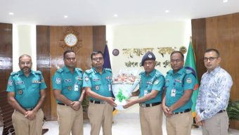বরিশালে ট্রাফিক উপ-পুলিশ কমিশনার শরফুদ্দীনের বিদায় সংবর্ধনা অনুষ্ঠিত