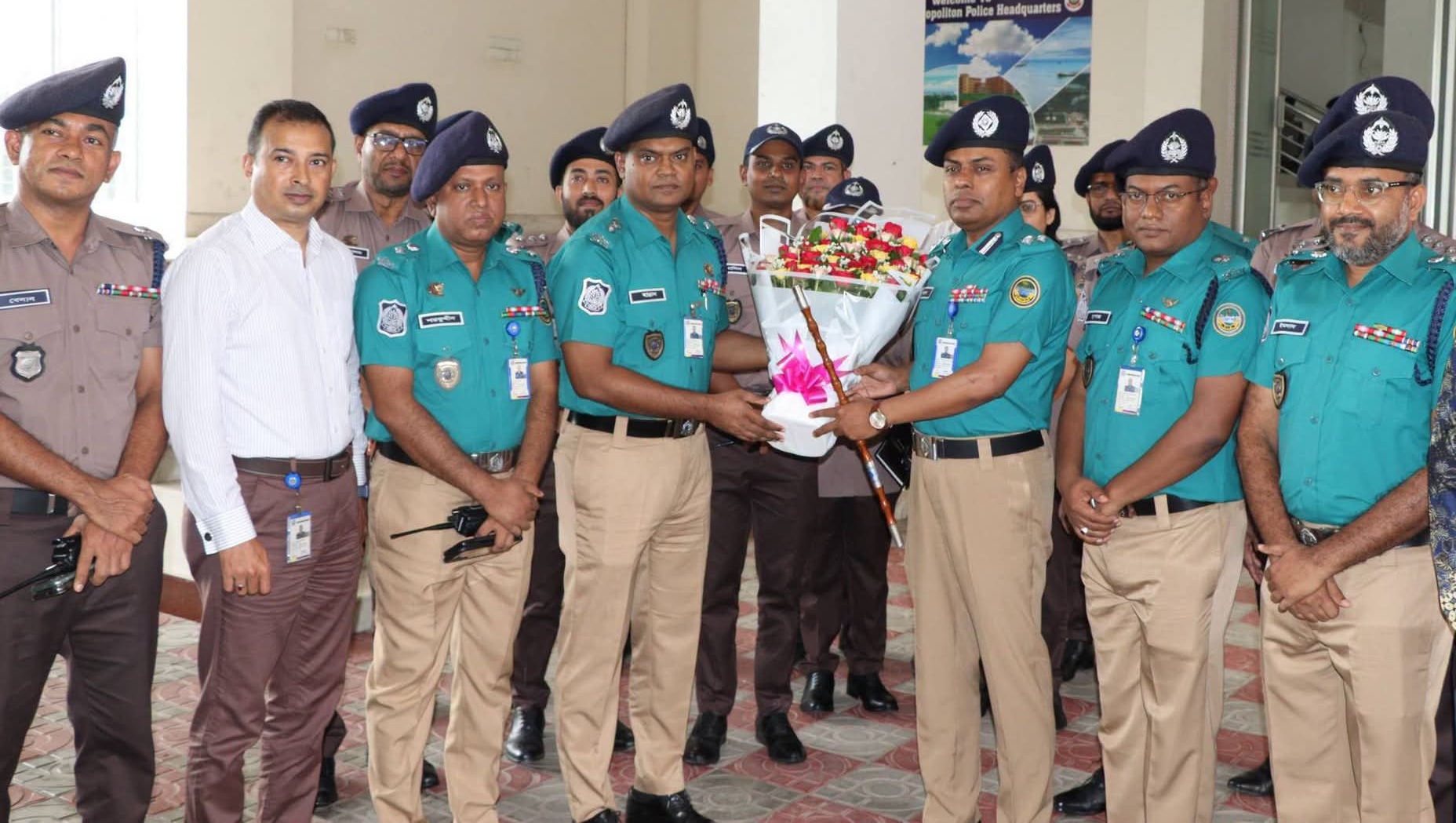 ডিআইজি আবু রায়হান মুহাম্মদ সালেহ্ বিএমপি’র নতুন পুলিশ কমিশনার যোগদান 