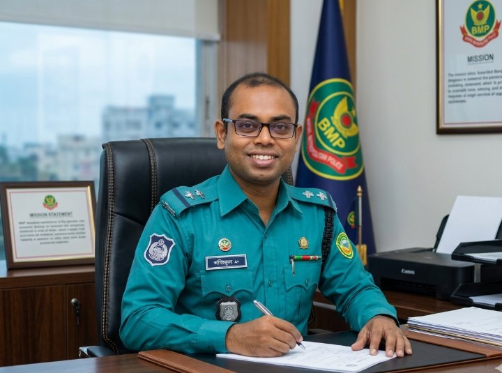 বরিশাল বিএমপি পুলিশের এসআই শফিকুল ইসলামের বিদায় আবেগঘন স্ট্যাটার্স